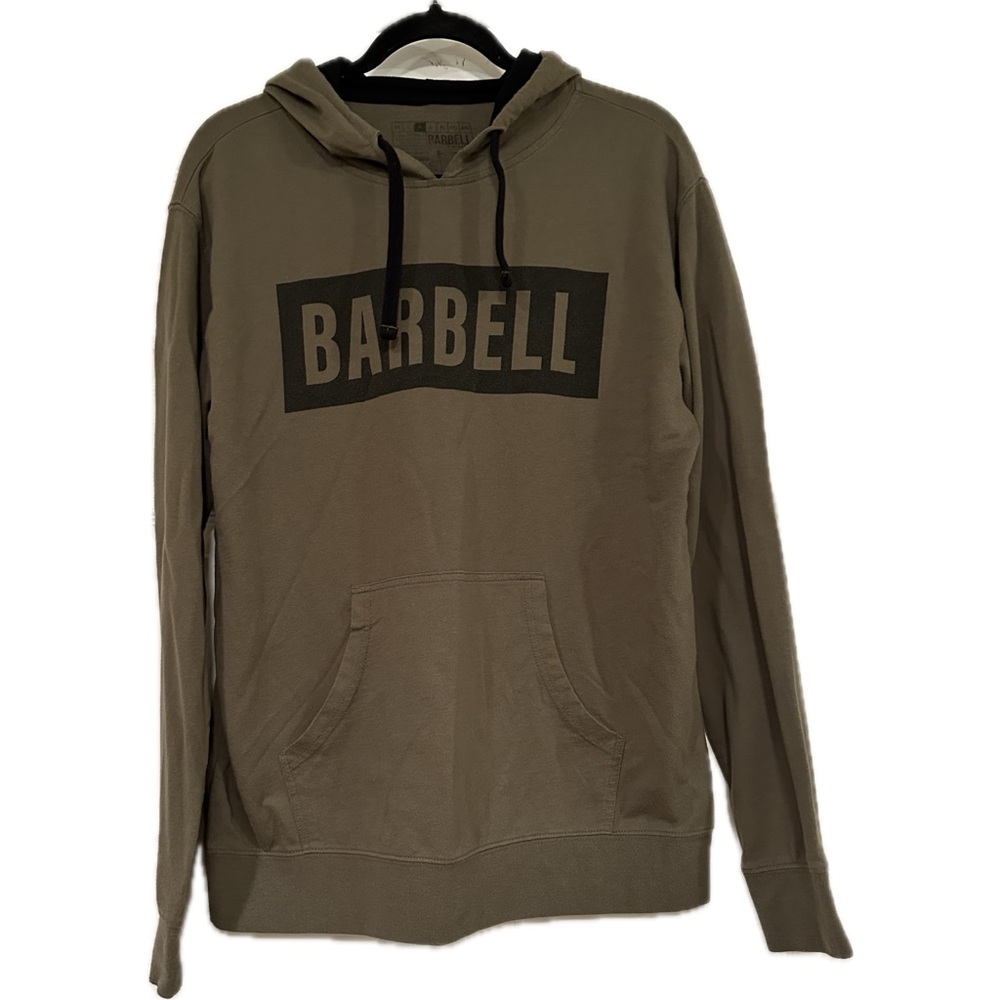 BARBELL Hoodie Size Medium OD Green